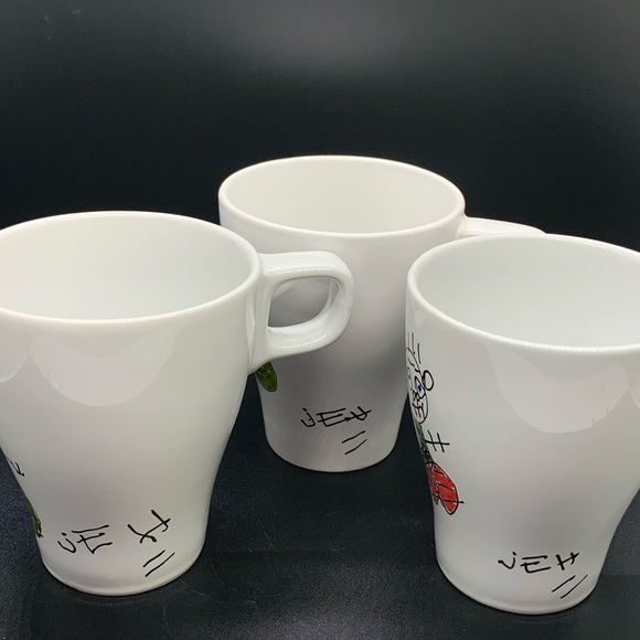 Set of 3 original art coffee cups!  IKEA FARGRIK 8 oz. - Picture 5 of 8